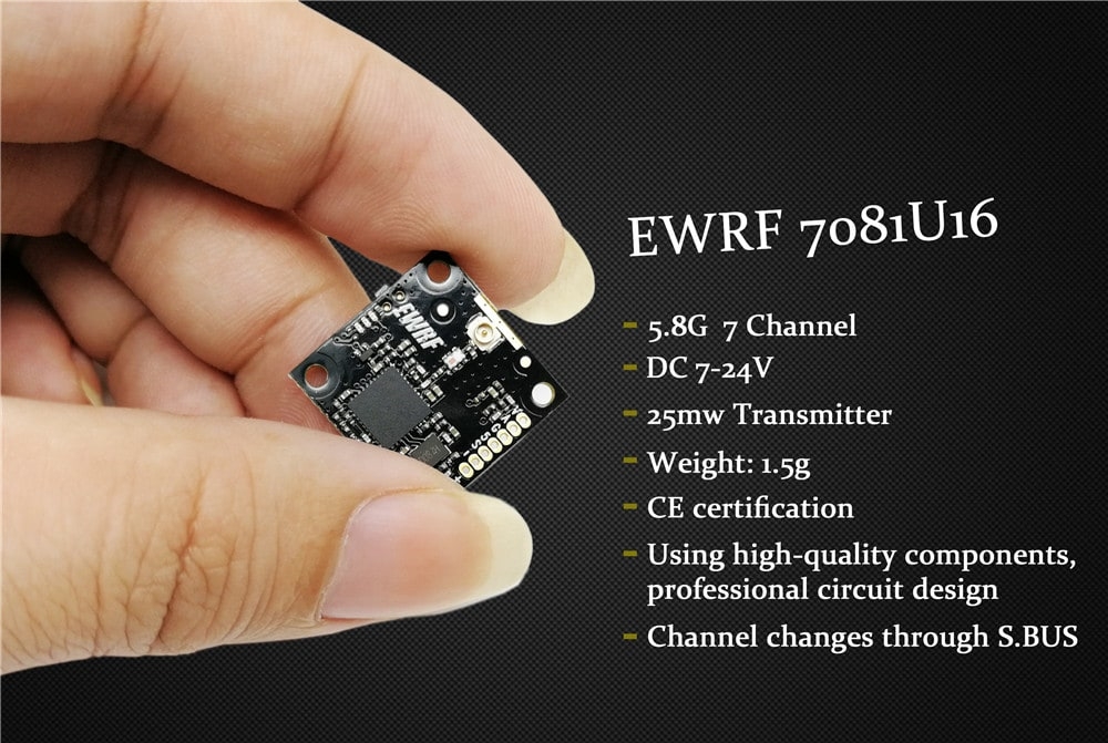 EWRF 7081U16 5.8 G 25mW 7CH 7081 mini Transmitter Module Hot Sale Parts Accessories for RC Models