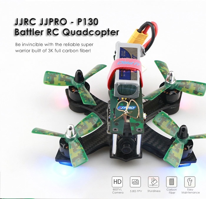JJRC JJPRO - P130 Battler 130mm RC Racing Drone - ARF