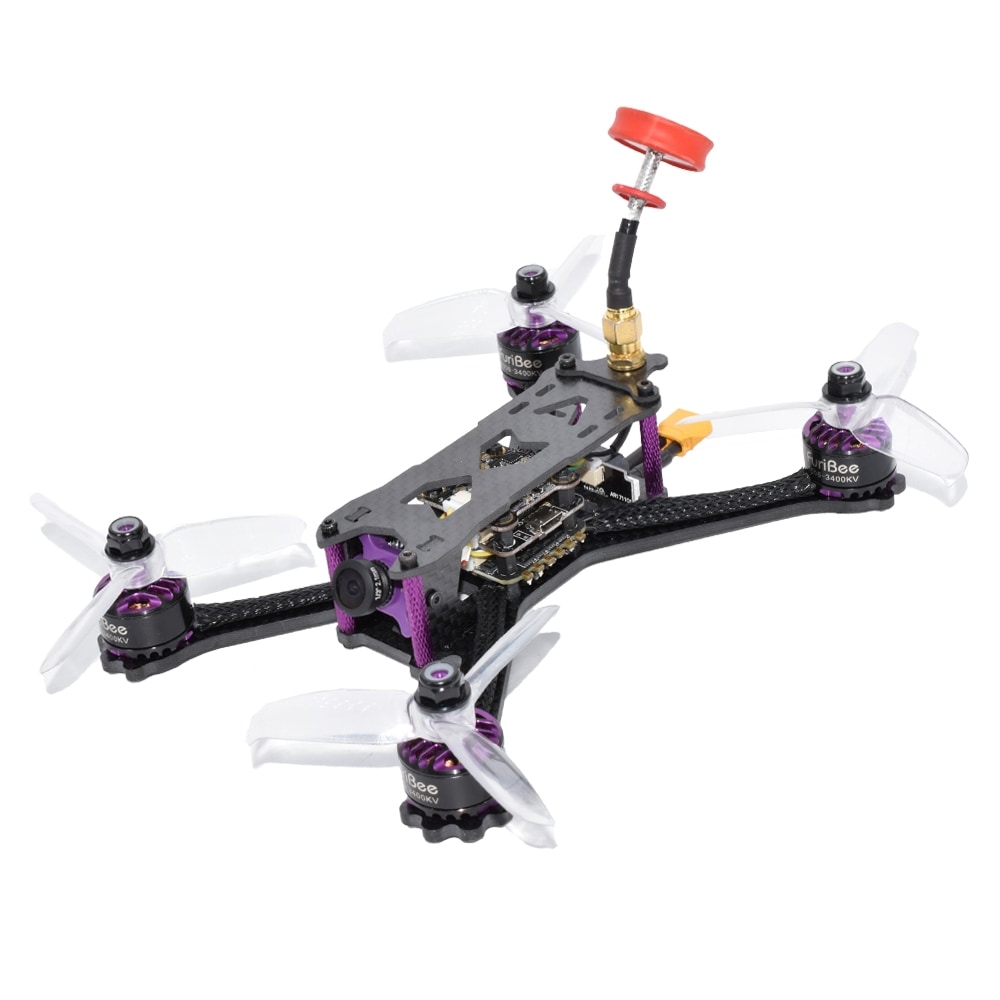 FuriBee Geniuser 160mm FPV Racing Drone with F4 FC 3-4S BLHeli_S 28A ESC