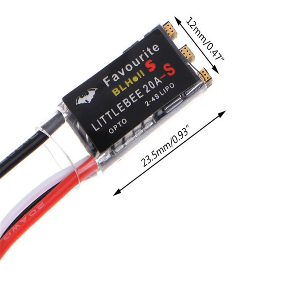 4pcs FVT LittleBee BLHeli_S SPRING 2-6S 20AESC DSHOT ESC Speed Controller for QAV-X Loki FPV Raing Drone Quadcopter