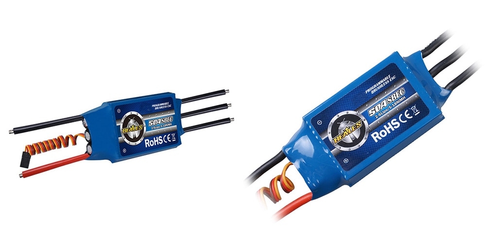 50A Brushless ESC for Fixed-wing Airplane Toy