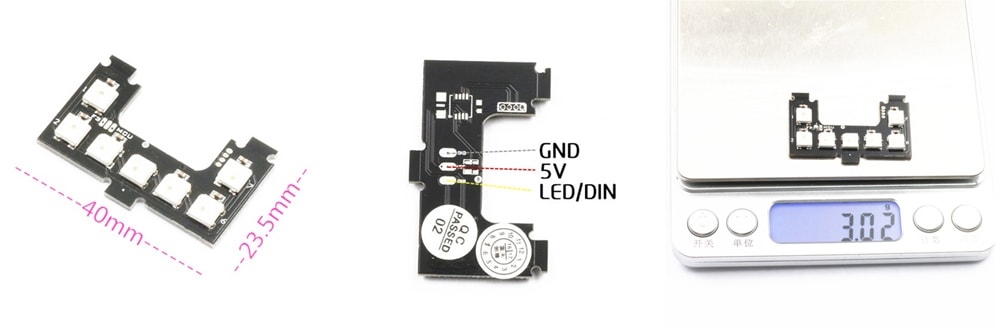 WS2812B 7-bit RGB LED Light Module Board