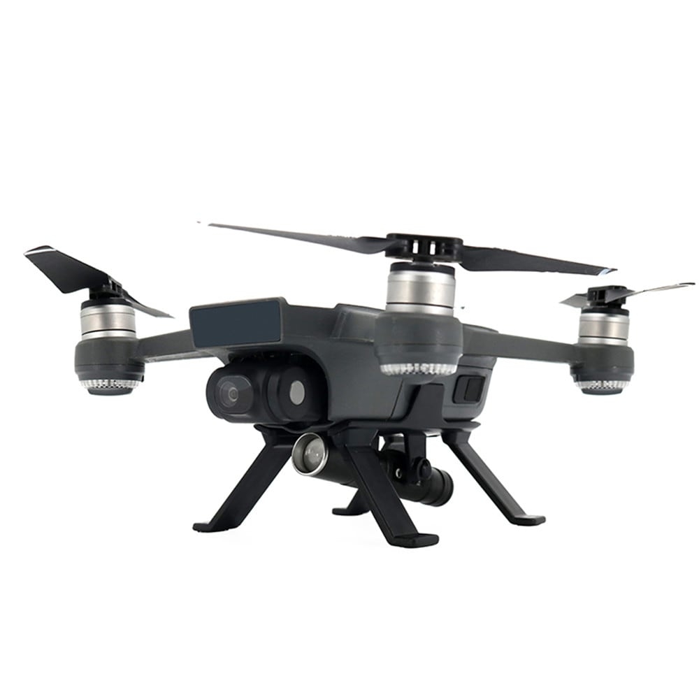 Night Flight LED Light+Landing Gear Set for DJI Spark Drone Heighten Tripod Skid