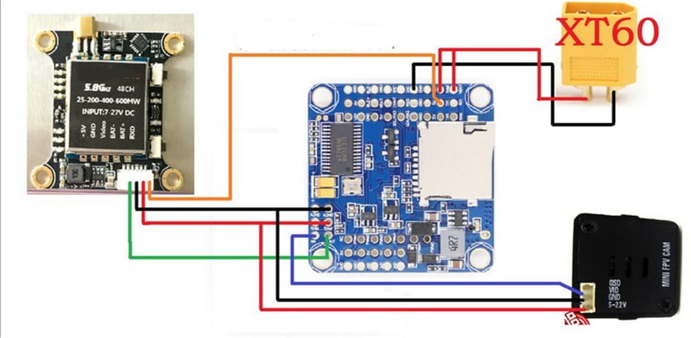 Micro 48CH 5.8G 25MW/100mW/200mW/400mW/600MW Switchable FPV RC Drone Transmitter Module with OSD SBUS Control