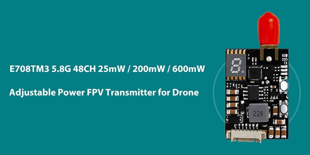 E708TM3 5.8G 48CH FPV Transmitter for Drone