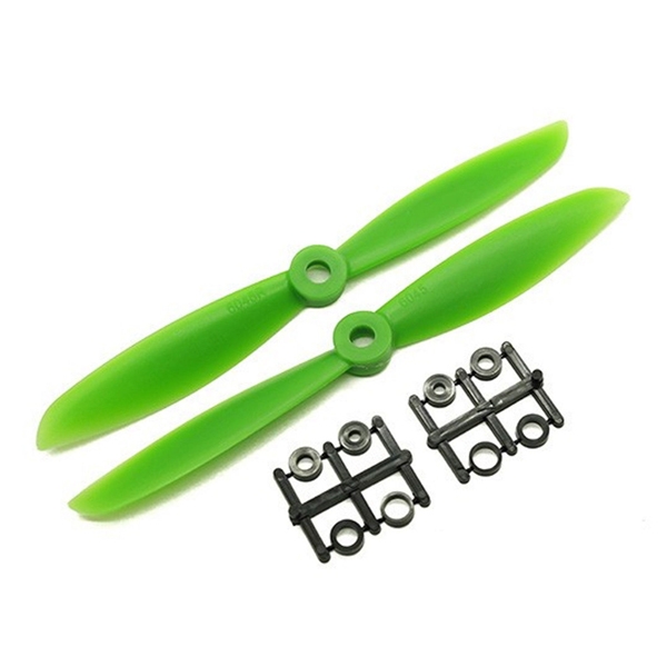 1 Pair WSX 6045 ABS Propeller CW CCW Green for RC Drone FPV Racing