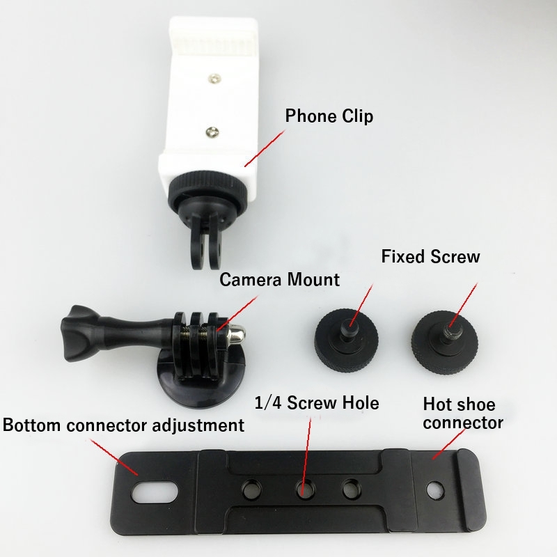 Universal Smartphone GoPro Camera Monitoring Mount Holder Bracket With Hot Shoe Clamp For Gimbal
