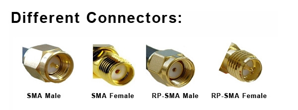 5PCS SMA Male to RP-SMA Male Adaptor RF Connector Straight For FPV RC Drone