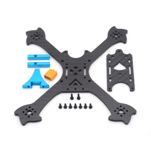 FlyFox No.3 Eiffel X Stretch 145mm Wheelbase 3mm Arm Carbon Fiber RC Drone FPV Racing Frame Kit