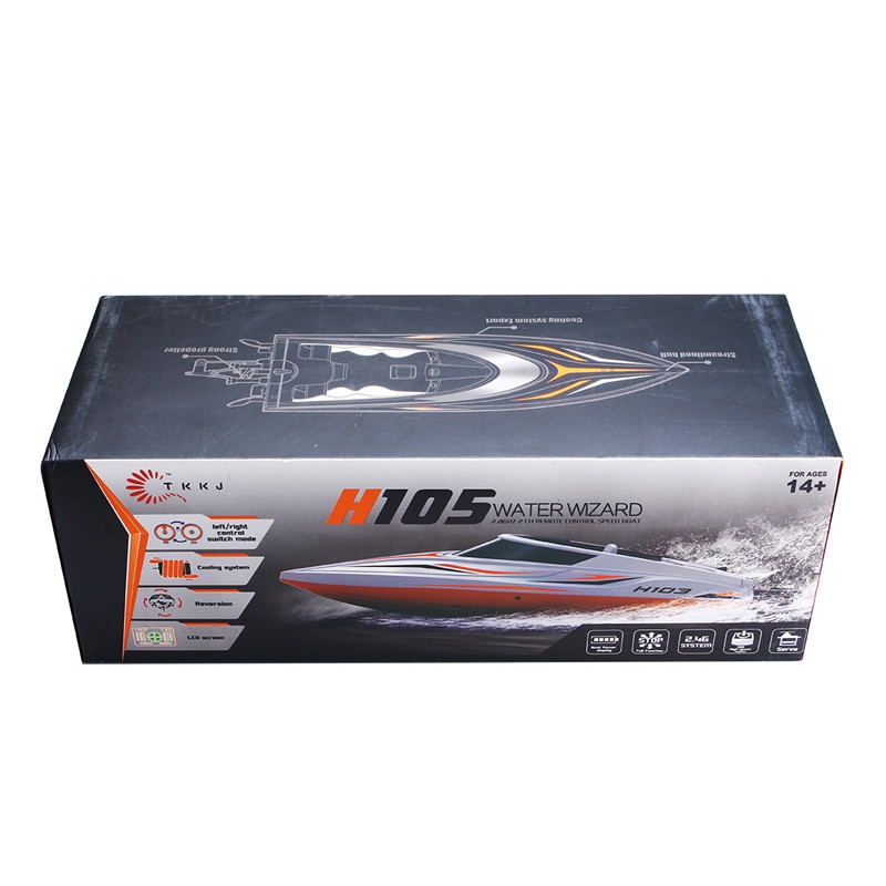 TKKJ H105 1/16 2.4G High Speed RC Racing Boat With Water Cooling System Toys