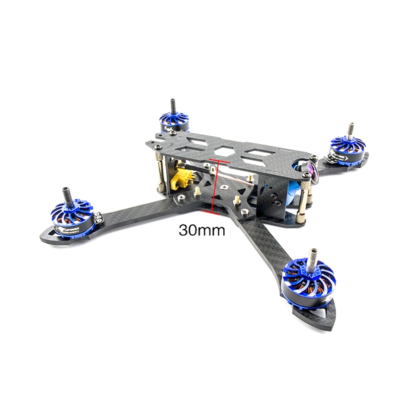 STP ZX-220 220mm Wheelbase 4mm Arm Carbon Fiber Frame Kit for RC Drone FPV Racing 103g