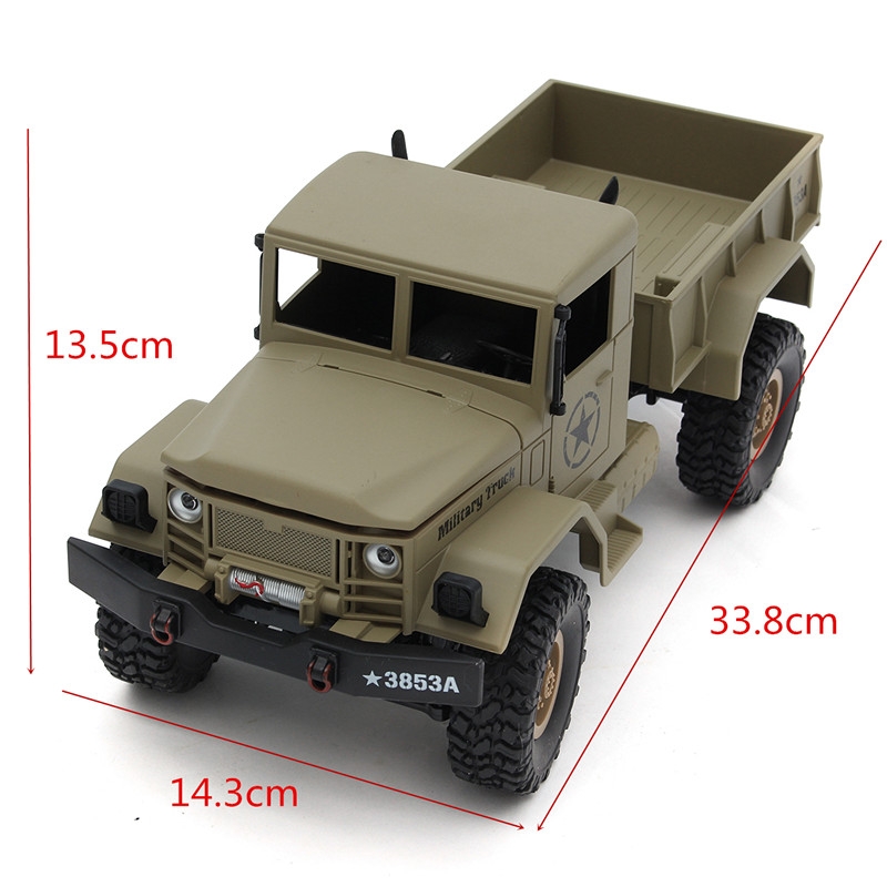 HengLong 1/16 4*4 High-Imitation RC U.S. Military Truck RTR Off-road Crawler Toy Cars