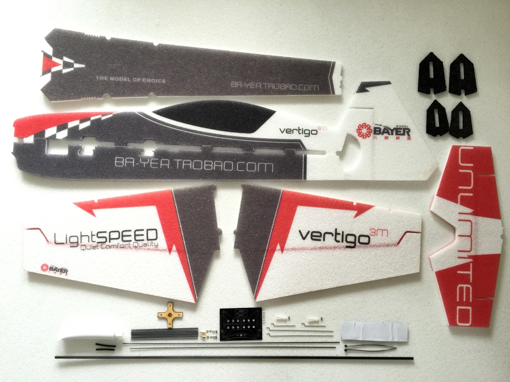 Vertigo 800mm Wingspan 3D Aerobatic EPP F3P RC Airplane KIT