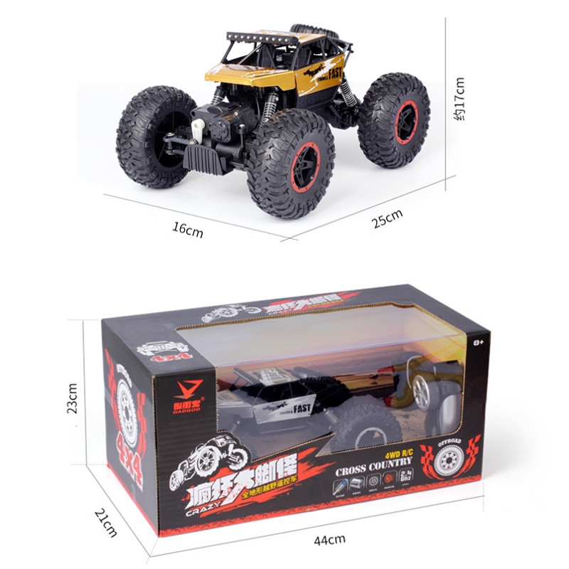 Dadgod 1/18 2.4G 4WD RC Racing Car High Speed Rock Crawler Bigfoot Climbing Truck Toys RTR