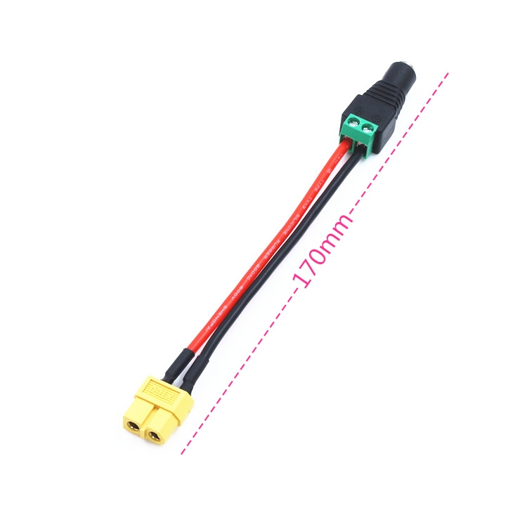 DIY Cable For AMASS XT60 Connector Female To DC 5.5mm*2.5mm / 5.5mm*2.1mm Multirotor Spare Part