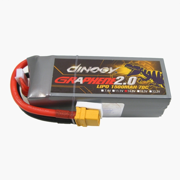 Giant Power Dinogy Graphene 2.0 1500mAh 14.8V 70C XT60 LiPo Battery For RC Models