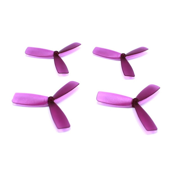 4 Pairs LX45 45mm 3-blade PC Propeller 1.0mm Mounting Hole for RC Drone 716 720 8520 Coreless Motor