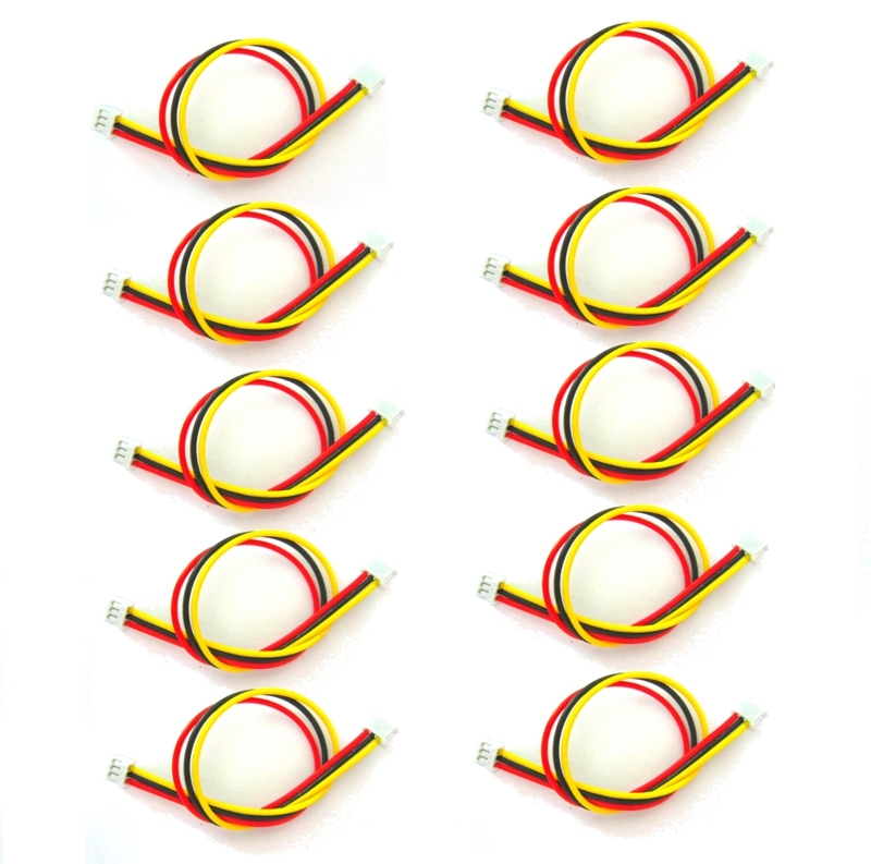 10 PCS 150mm/15cm JST-ZH 1.5mm 3P 3 Pin AV Cable For FPV Camera Transmitter RC Drone