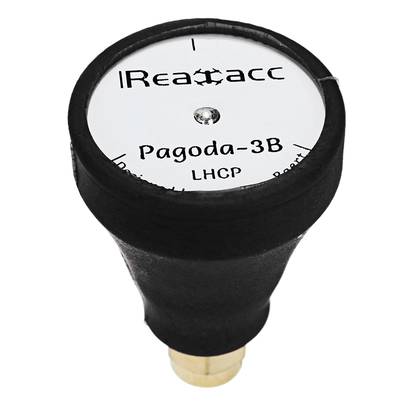 Realacc Pagoda 5.8GHz 2dBi RHCP/LHCP Mini FPV Antenna SMA/RP-SMA Male for RC Drone