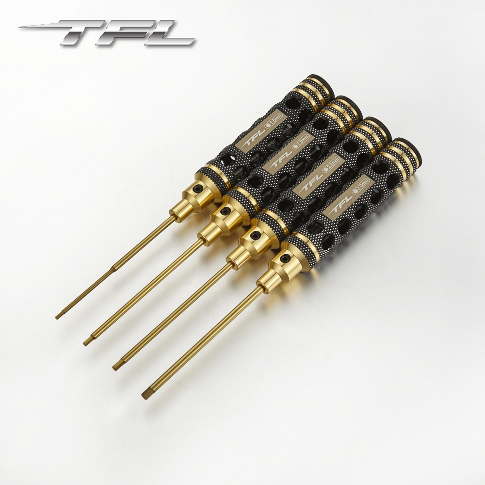 4PCS TFL RC Cars 1/10 AXIAL SCX10 Crawler Tools 1.5/2.0/2.5/3.0 100mm Hexagon Screwdrivers Kits