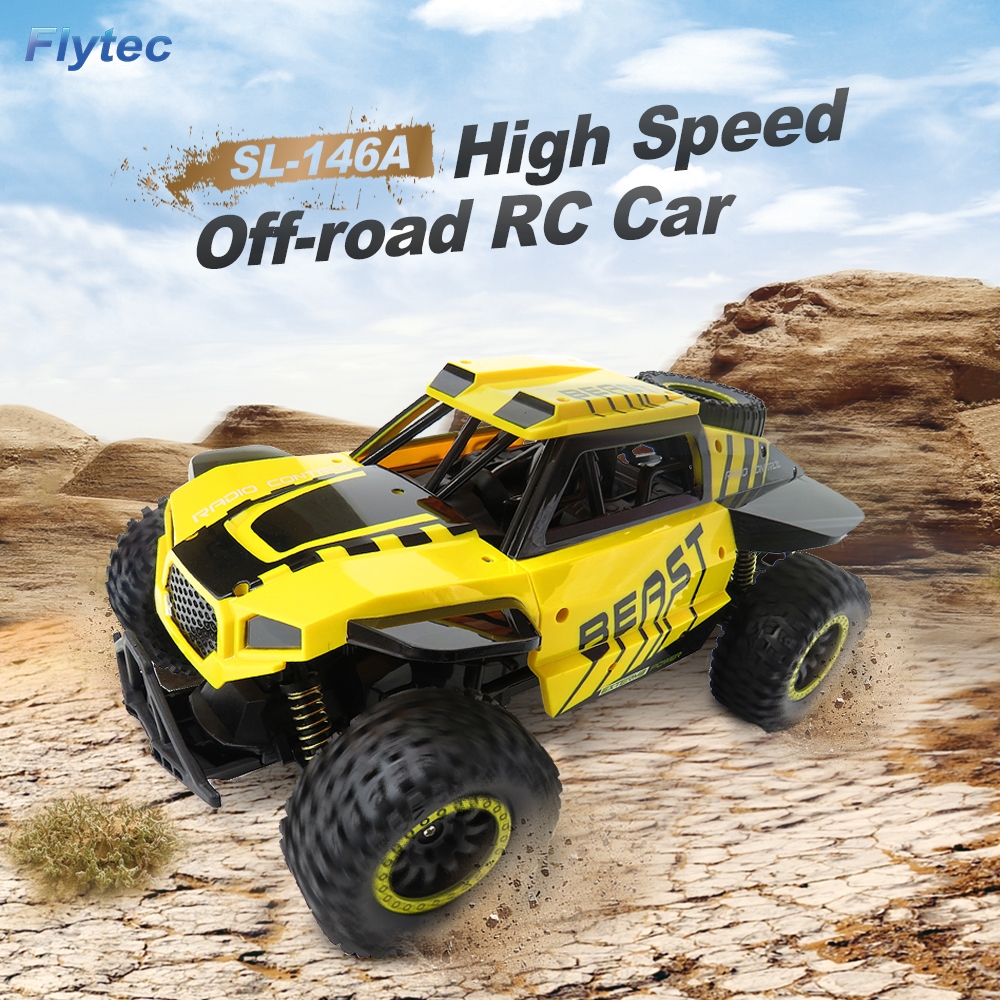 Flytec SL-146A 1/14 RC Car Rock Off-Road Racing Vehicle Crawler Truck 2.4Ghz 4WD High Speed Buggy
