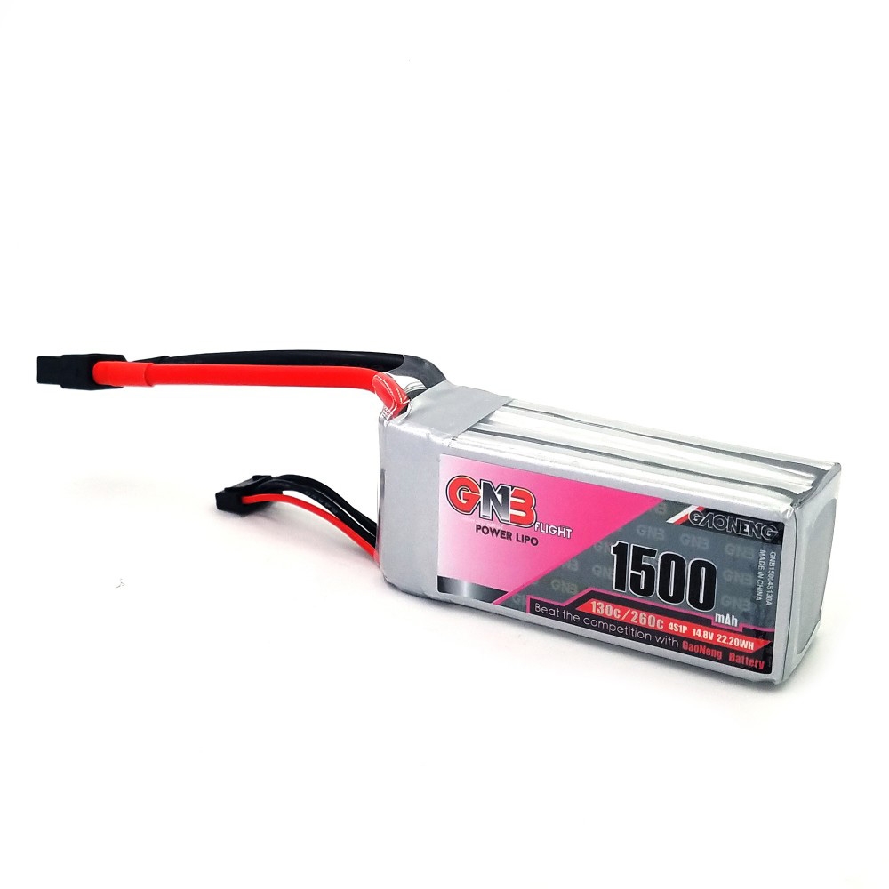 Gaoneng GNB 14.8V 1500MAH 130C/260C 4S Lipo Battery XT60 Plug For RC Drone