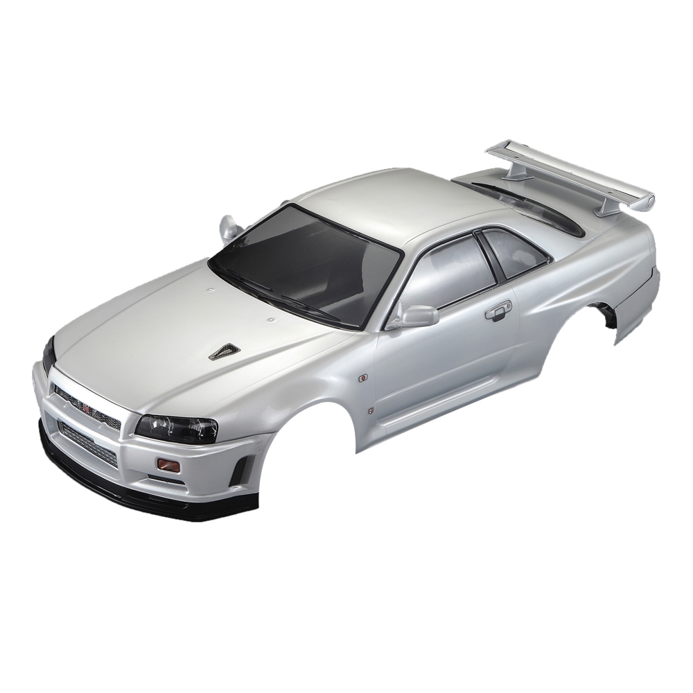 Killerbody NISSAN SKYLINE R34 Finished Body Pearl-white RC Car Body Shell For 1/10 Electric Car