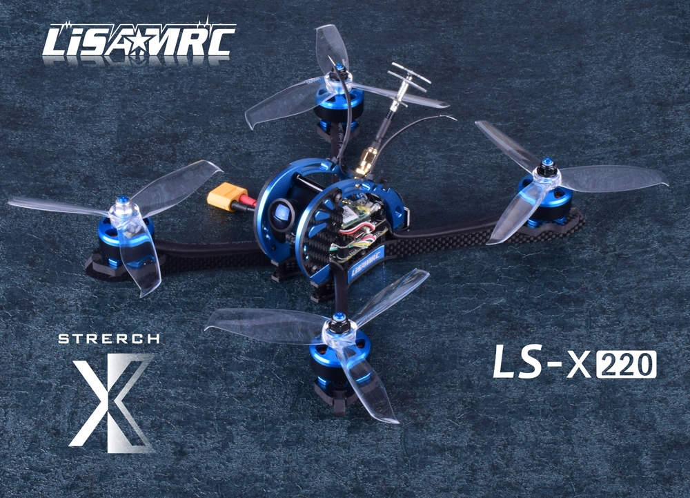 Lisamrc LS-X220 FPV Racing RC Drone PNP/BNF Omnibus F4 PLUS 35A Blheli_S ESC 48CH 25/200/400mW VTX