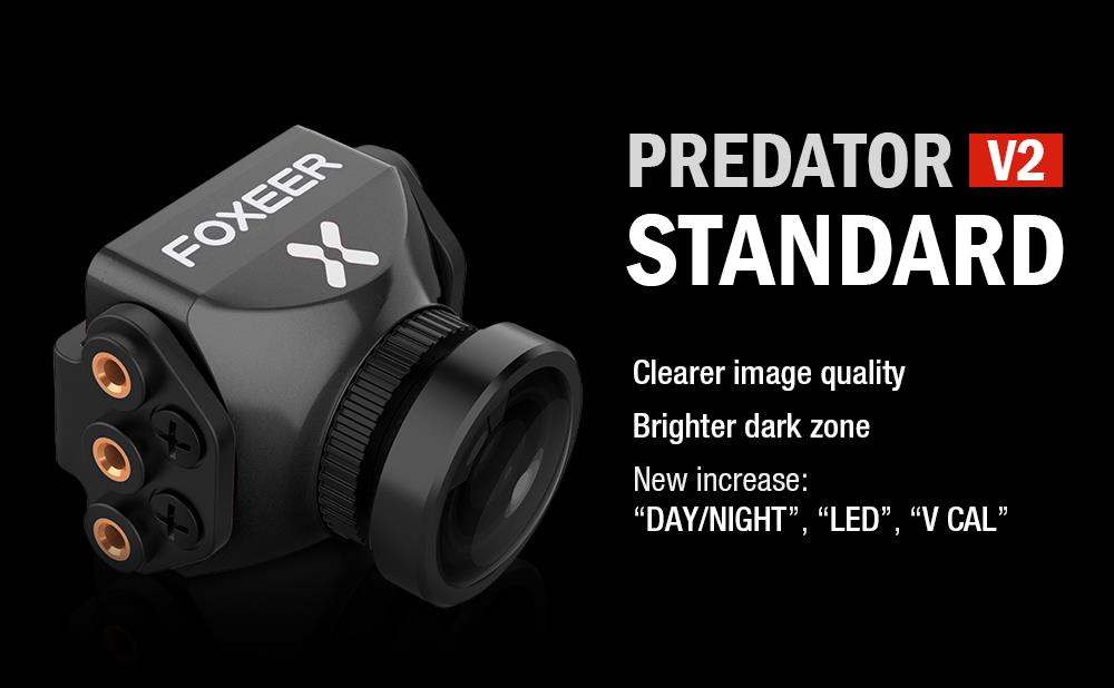 Foxeer Predator V2 Standard 1.8mm/2.5mm 1000TVL PAL/NTSC FPV Camera Super WDR for RC Drone