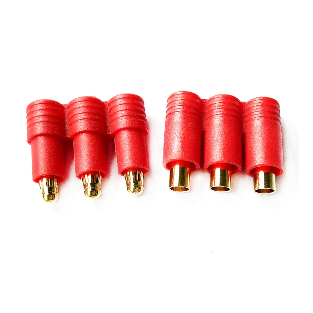 Three-way 3.5mm Banana Plug Male Female With Belt Sheath For RC Drone FPV Racing Multi Rotor