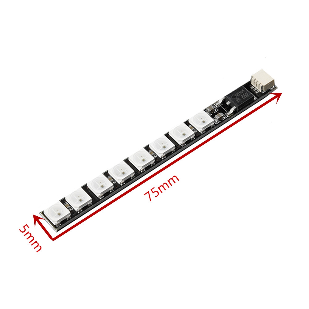 IFlight 4 PCS WS2812 5-17V LED Light Strip w/ 8 LED Lamps for RC Drone FPV Racing Multi-Rotor