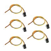 5 PCS 20cm 1.5mm JST-ZH to TJC8 2.54mm DuPont 3P 3 Pins Connecting AV Cable DIY for FPV Camera