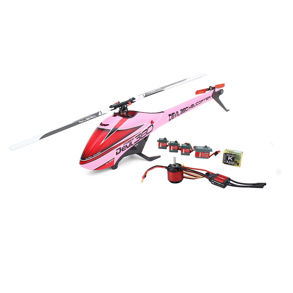 ALZRC Devil 380 FAST RC Helicopter Premium Pink Version Super Combo