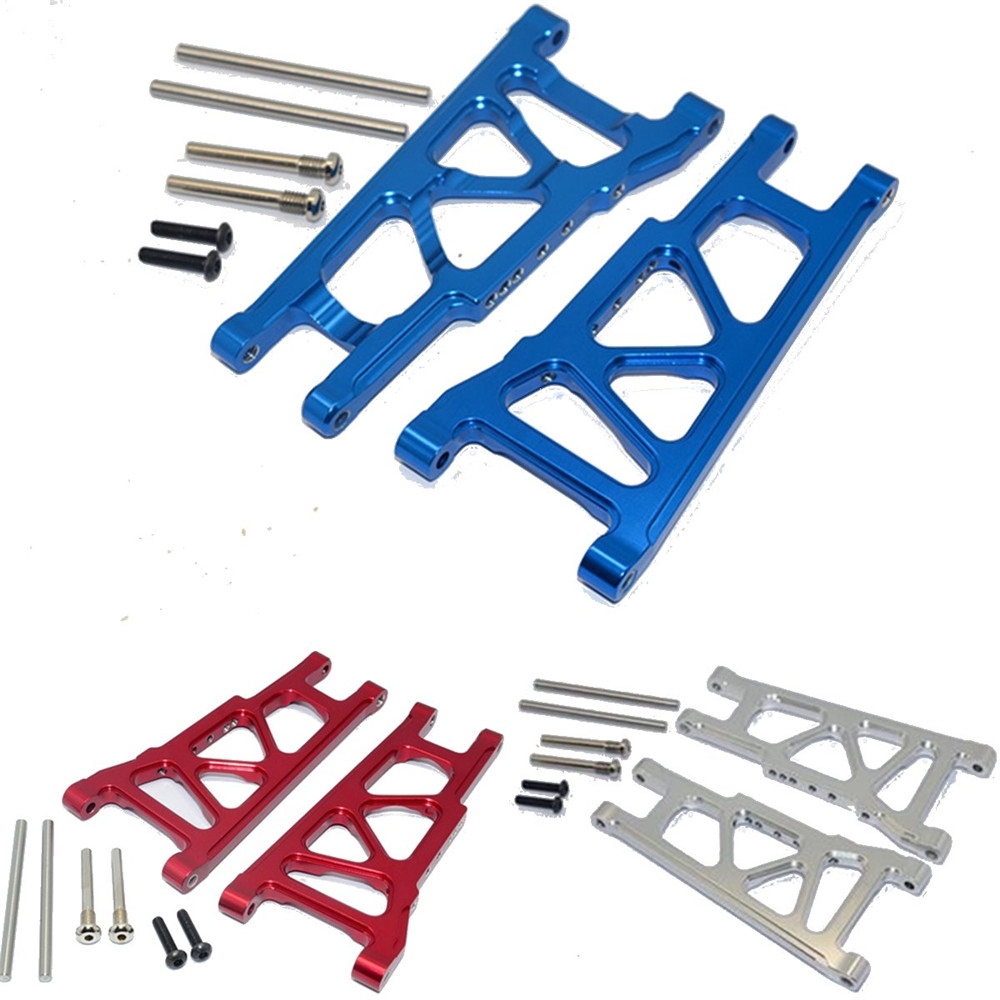 1 Set 1/10 Aluminum Front / Rear Lower Arm For Traxxas Slash 4X4 Blue Silver Red Rc Car Parts