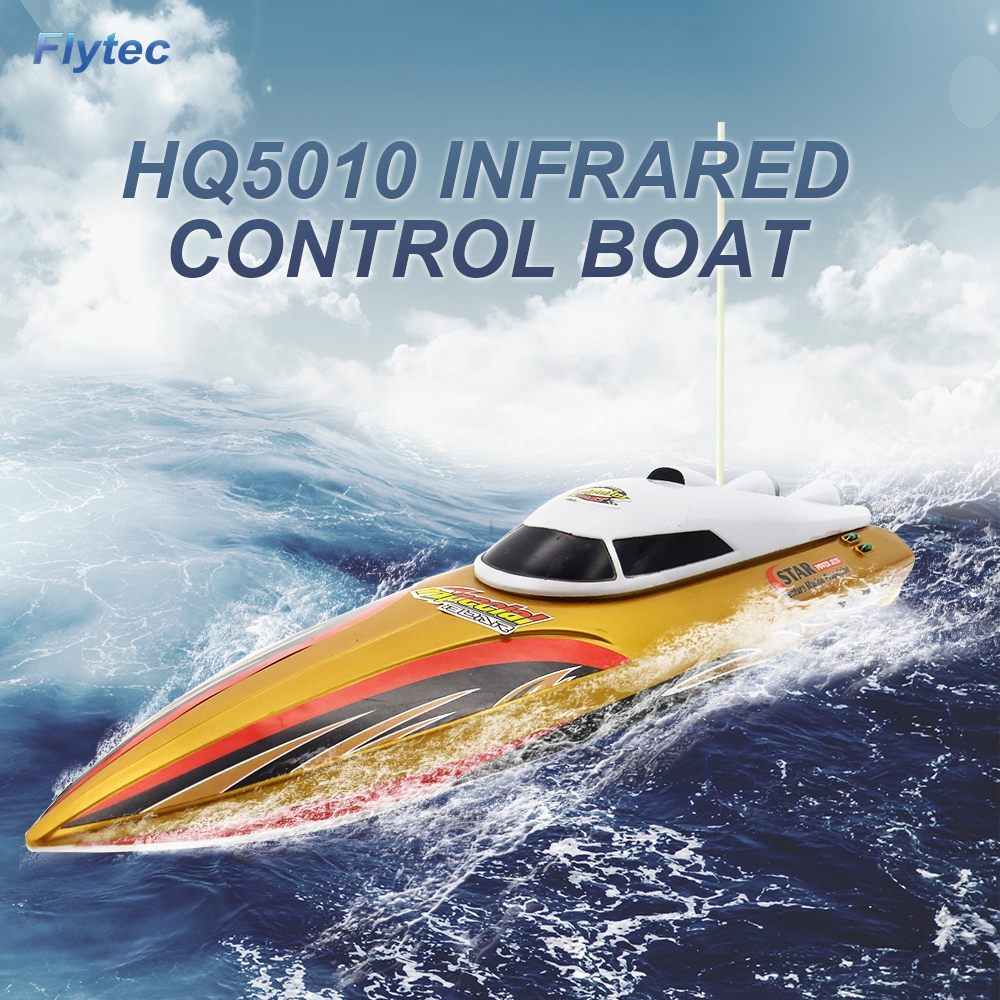 Flytec HQ5010 1/18 27MHZ 40MHZ Infrared Rc Boat Electric Speedboat Without Battery Toy