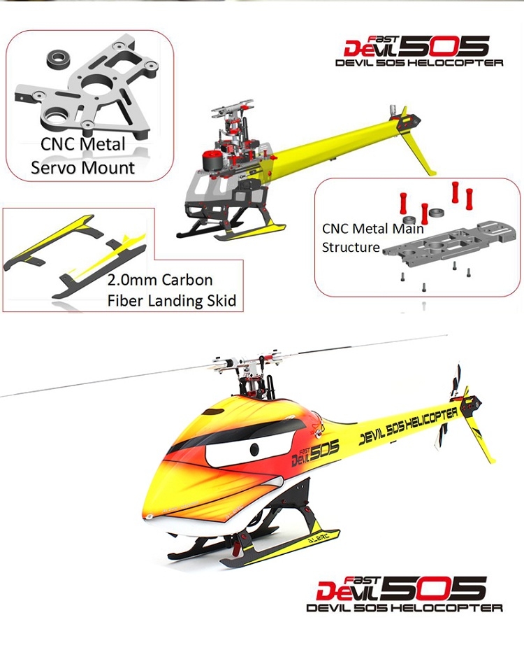 ALZRC Devil 505 FAST Bird Version RC Helicopter Super Combo