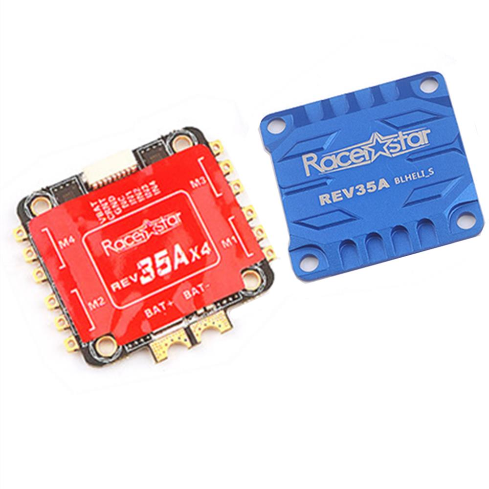 Racerstar Rev35A 35A BLheli_S 3-6S 4 in 1 ESC w/ Current Sensor & CNC Aluminum Alloy Heat Sink
