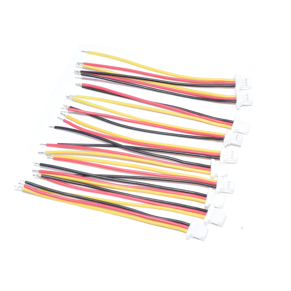 10 PCS AuroraRC 3-Pin SH1.0mm JST Plug Cable 5cm For RC Drone FPV Racing Multi Rotor