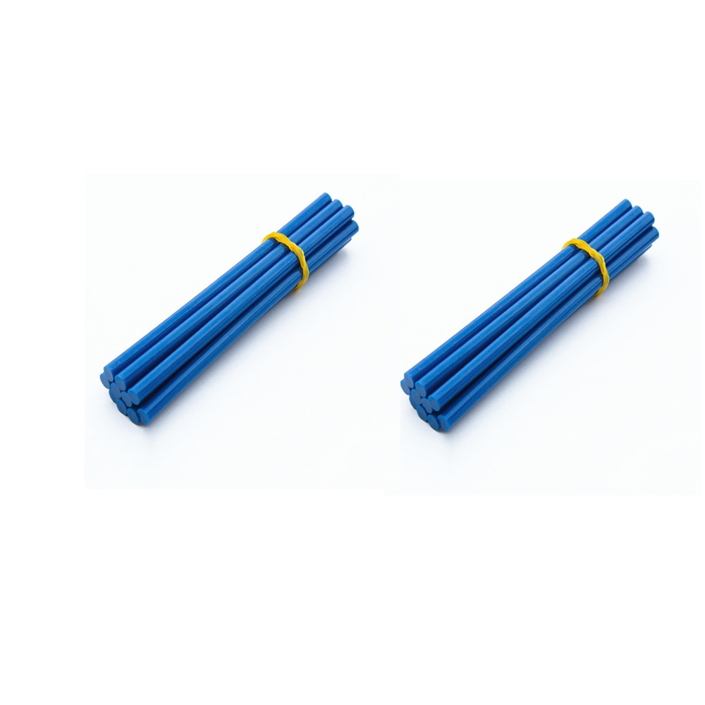 20 pcs 7mm Hot Melt Glue Adhesive Rod Silica Gel Glass Melt Adhesive Glue Stick Blue