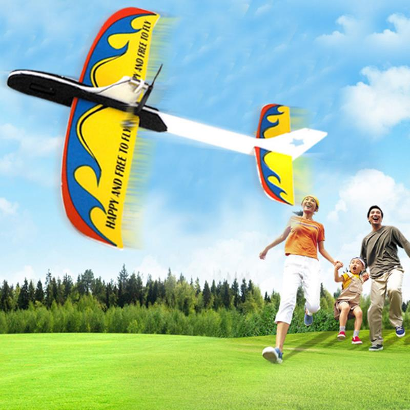 PP+EPP 295mm Wingspan Super Capacitor Electric Coreless Hand Throwing Free-flying Glider RC Airplane