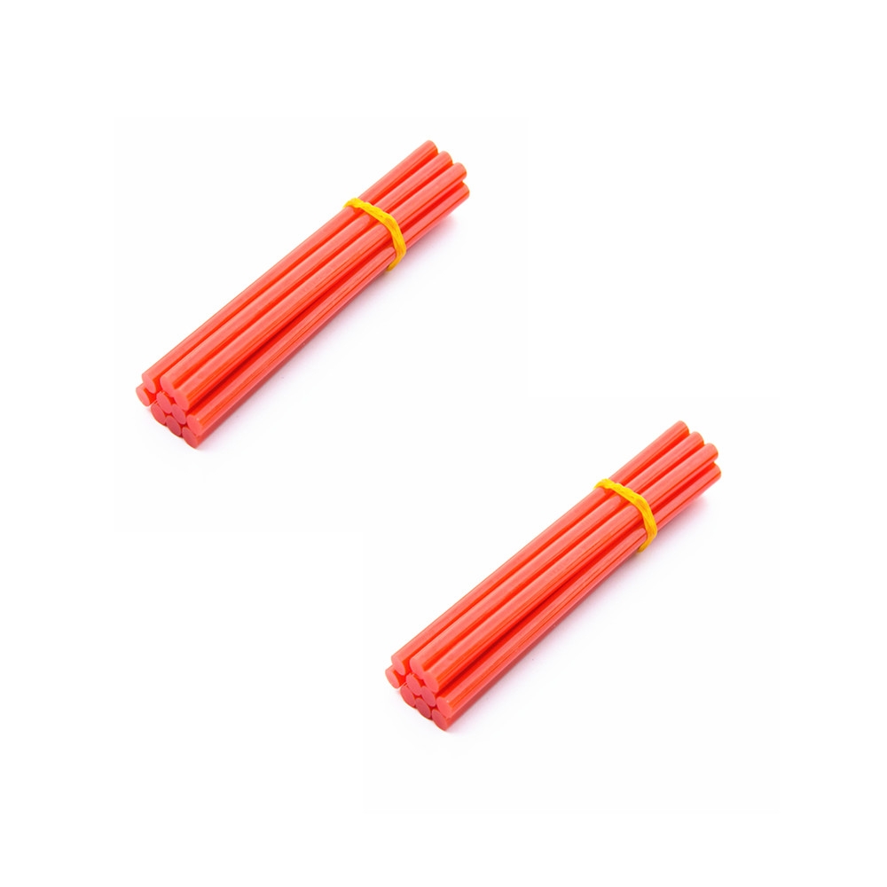20 pcs 7mm Hot Melt Glue Adhesive Rod Silica Gel Glass Melt Adhesive Glue Stick Red