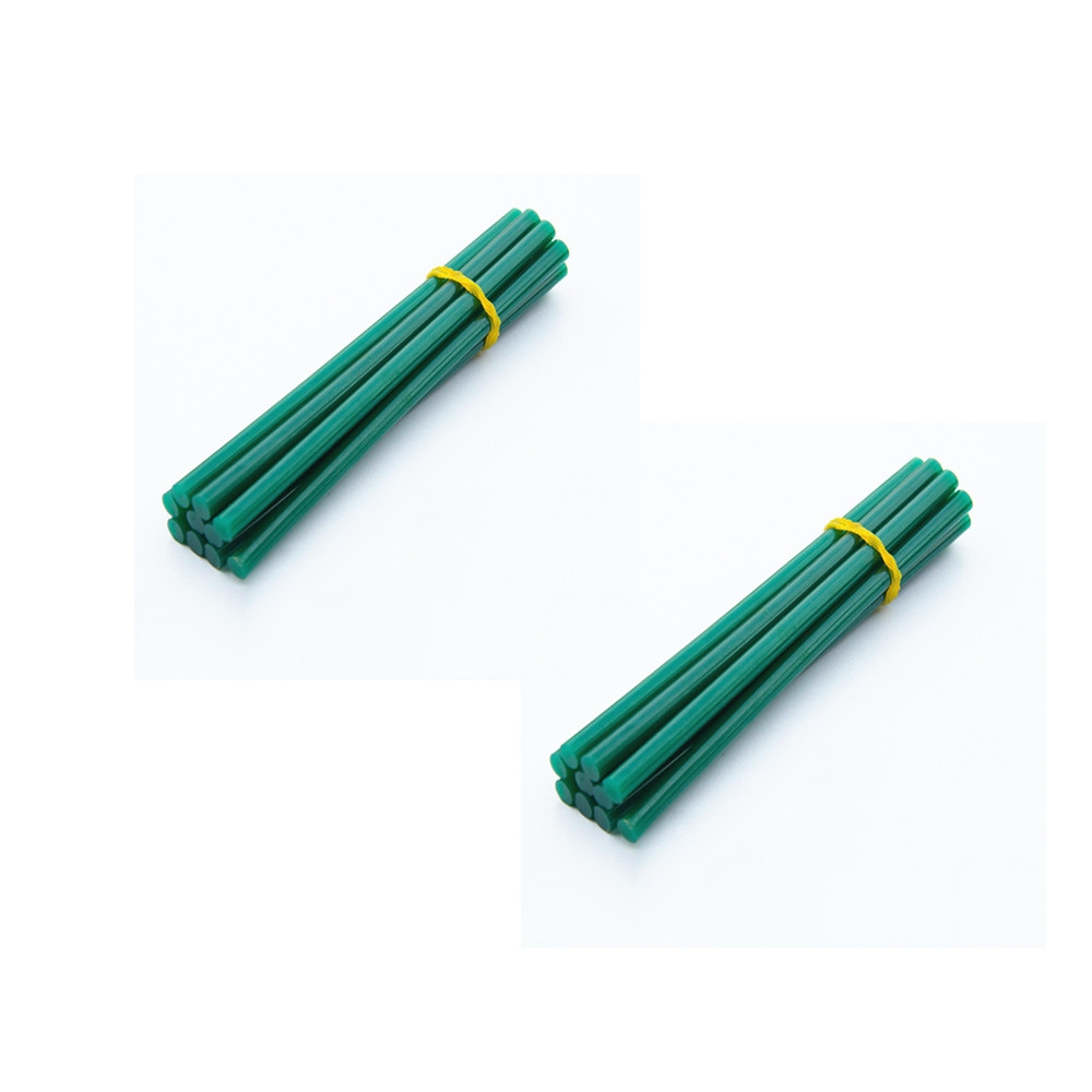 20 pcs 7mm Hot Melt Glue Adhesive Rod Silica Gel Glass Melt Adhesive Glue Stick Green