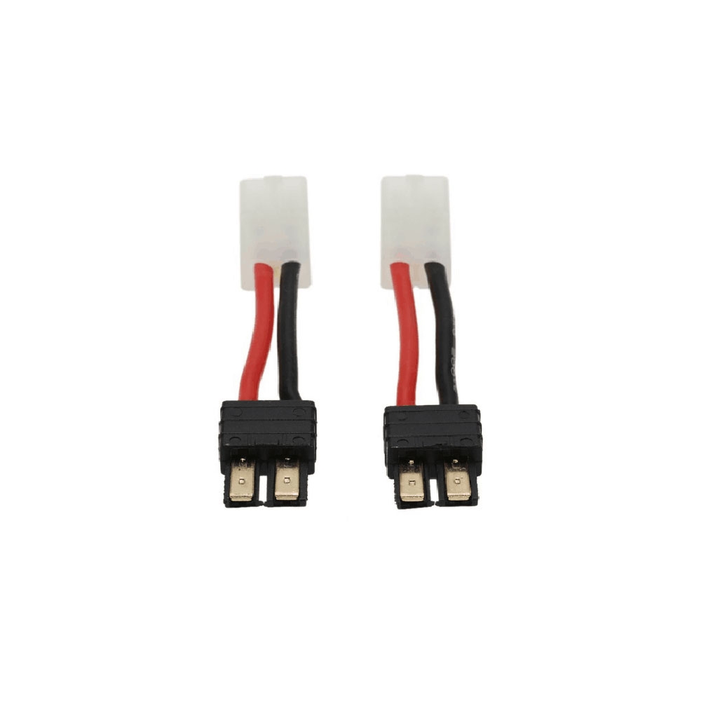 2Pcs RC Traxxas Male & Female Plug To Tamiya Head Connector Adapter For RC Car Battery Charging