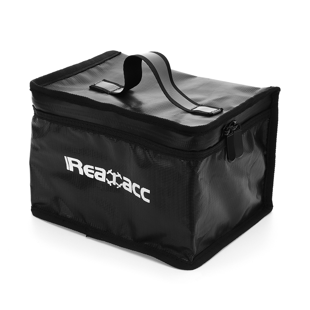 Realacc Fireproof Explosionproof LiPo Battery Portable Safety Bag 240x180x65mm with Handle