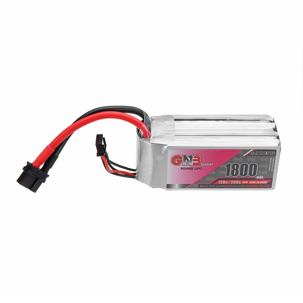 Gaoneng GNB 14.8V 1800mAh 130C/260C 4S XT60U-F Plug Lipo Battery for RC Drone