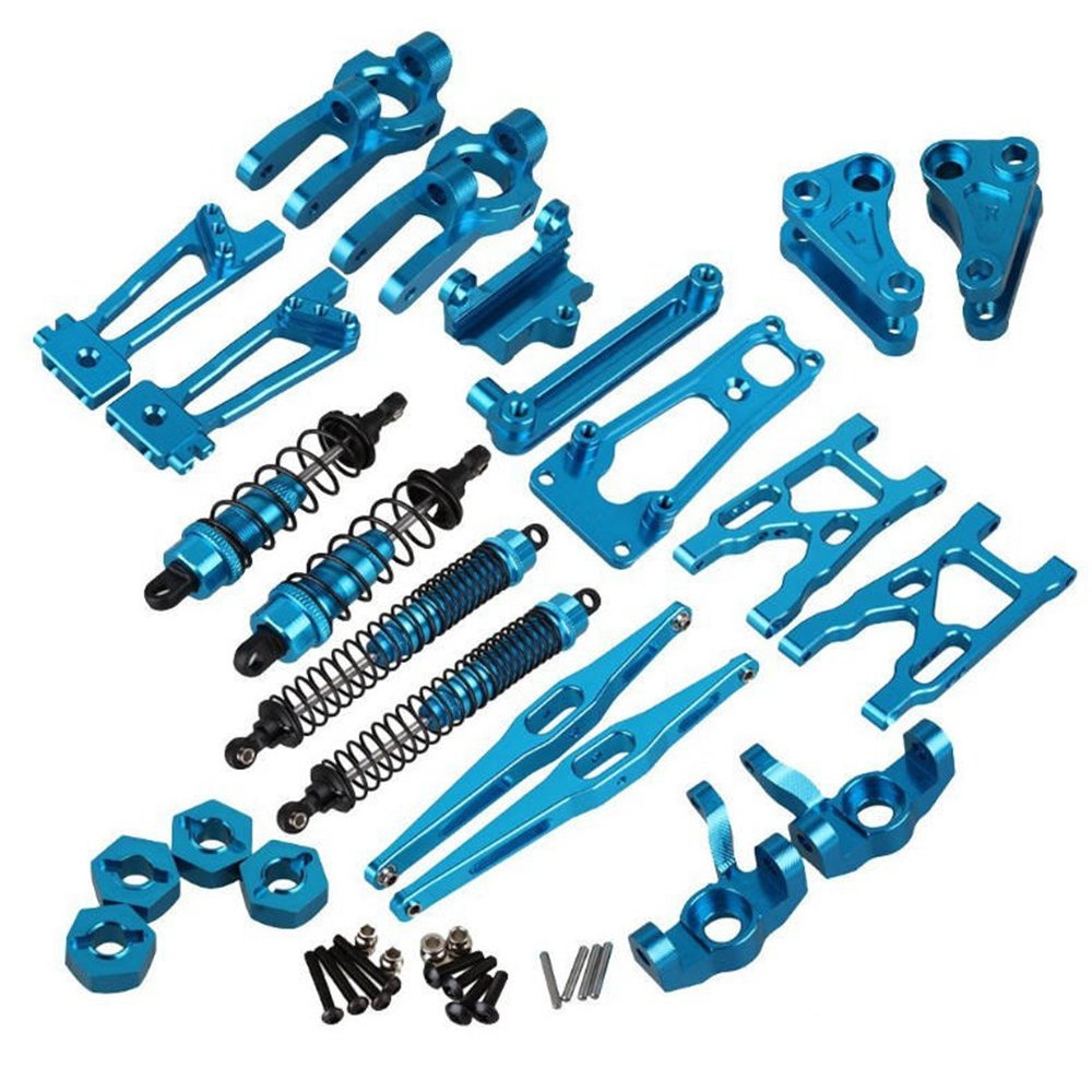 WLtoys K949 1/10 Aluminum Alloy Upgraded Metal Rc Car Parts Kit Silver Blue Gold Color