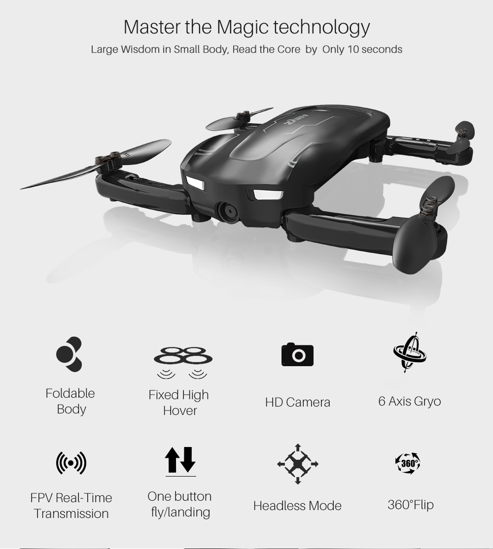SYMA Z1 720P WIFI FPV Optical Flow Altitude Hold Mode Mini Foldable Pocket Drone RC Quadcopter