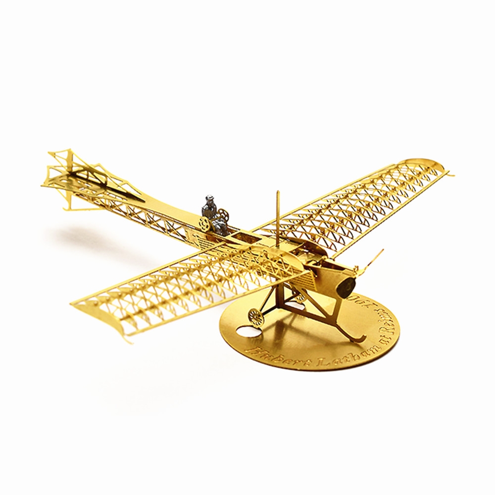 1/160 Scale 3D DIY Brass Etched Model Kit Antoinette IV 1909 RC Airplane Metal Puzzle Toy Adult