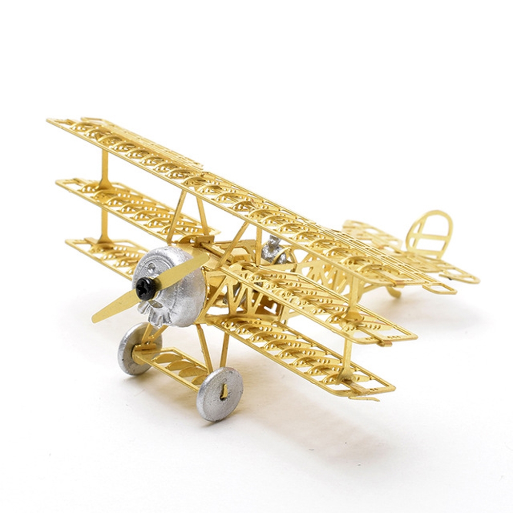 Fokker DR.1 Red Baron 1/160 3D Metal Assembly Etching Model Airplane Puzzle - Photo: 1