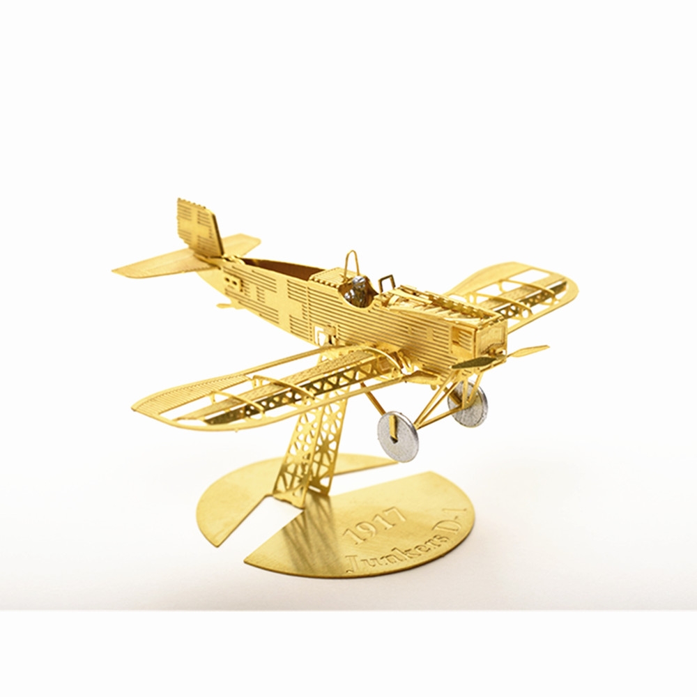 1/160 Scale Junkers D-1 3D DIY Metal Brass Etched Model Kit Puzzle Assembled Model RC Airplane